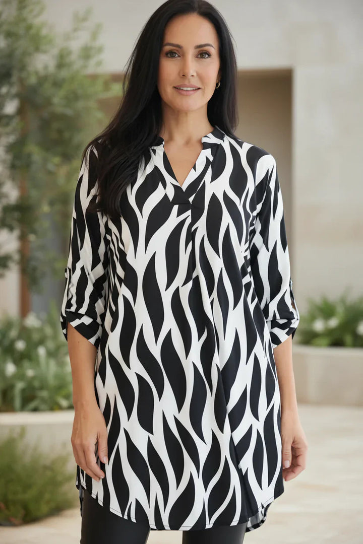 ELZA – ABSTRACT TUNIC BLOUSE