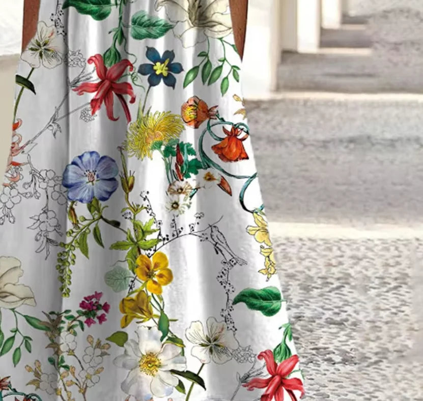 Lily | Floral midi dress