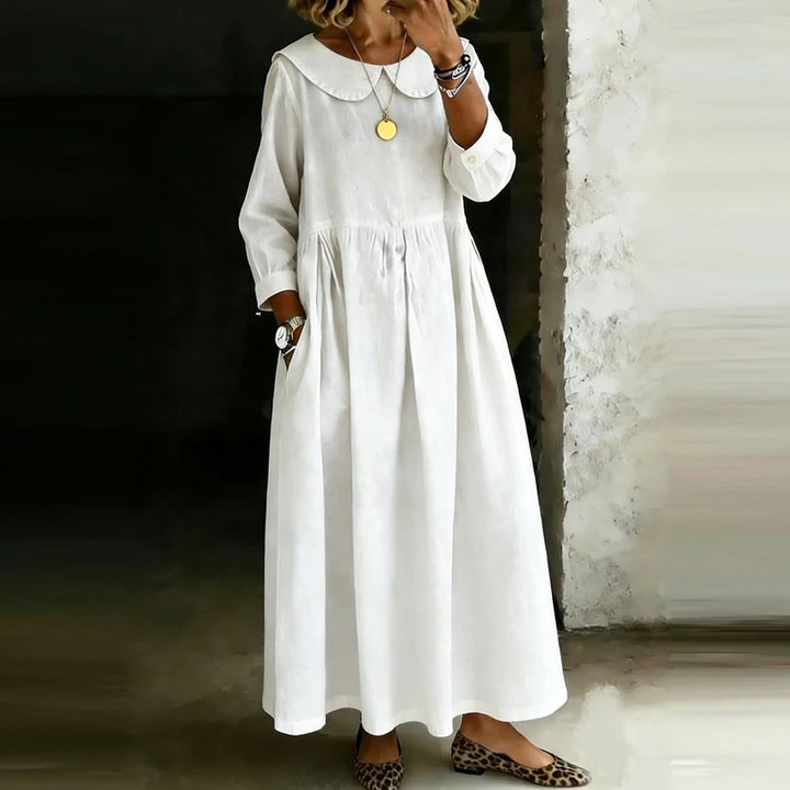 Elodie | Relaxed Collar Midi Dress