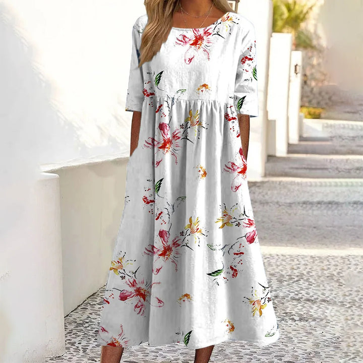 Lily | Floral midi dress