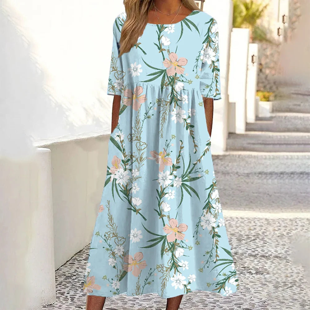 Lily | Floral midi dress