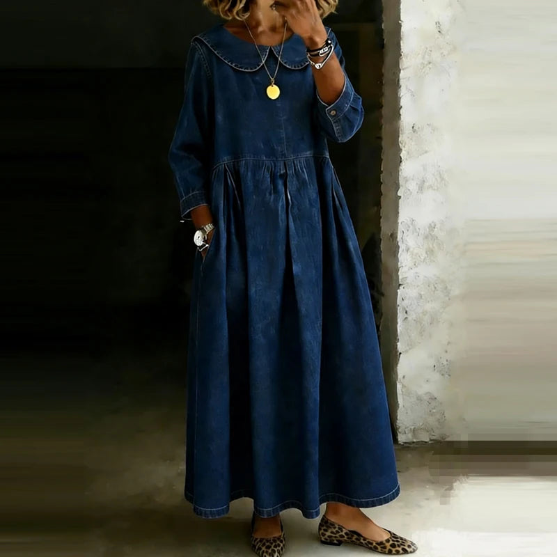 Elodie | Relaxed Collar Midi Dress