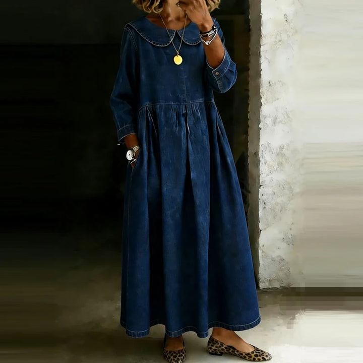 Elodie | Relaxed Collar Midi Dress
