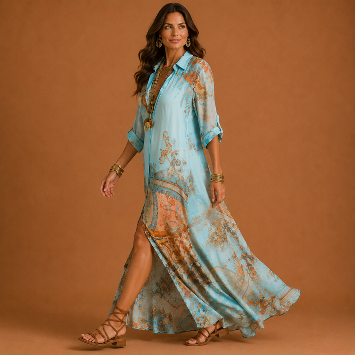 Serena | Flowing Printed Maxi Dress
