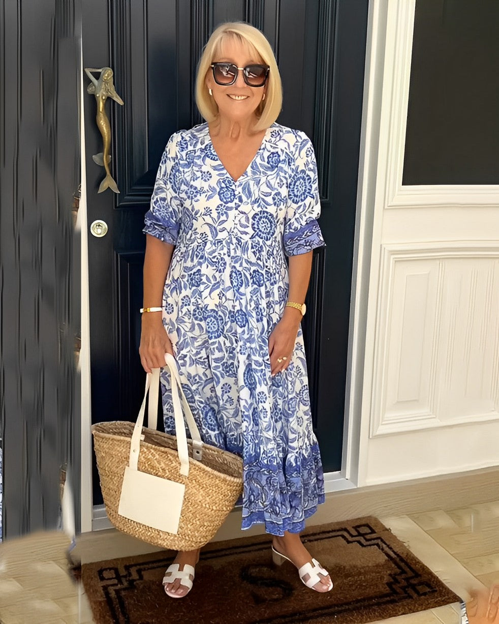 Evelyn | Floral midi dress