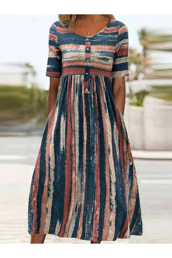 Ava | Printed midi dress