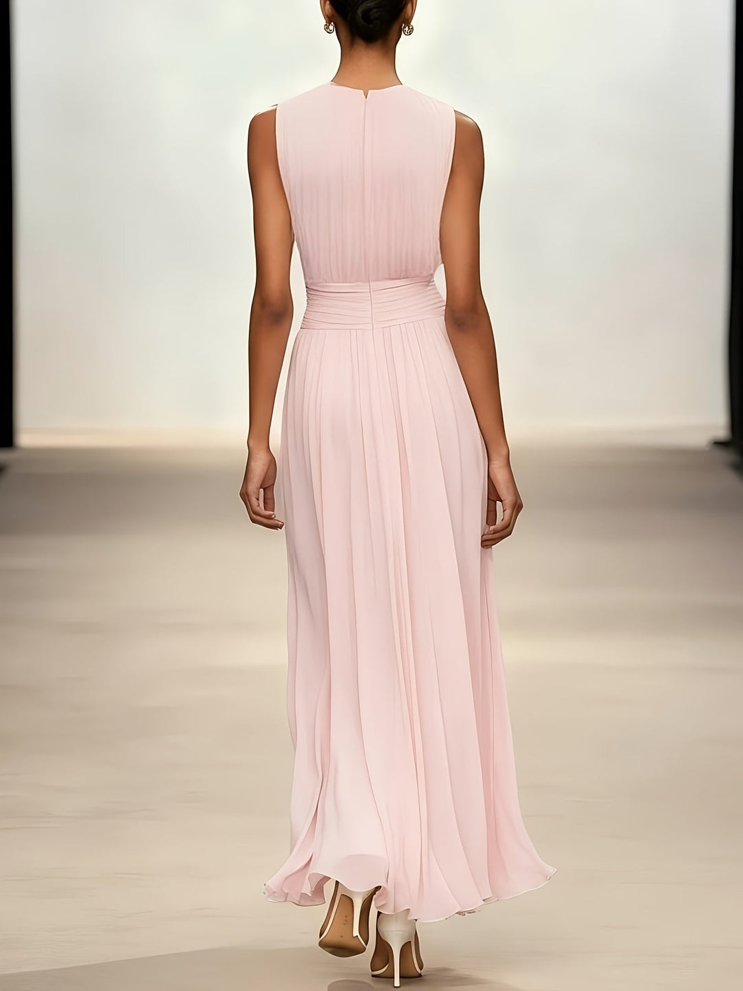 Charlotte | Elegant chiffon midi dress