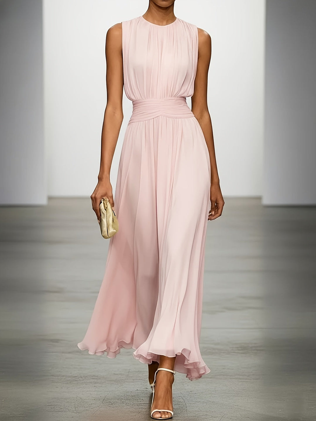 Charlotte | Elegant chiffon midi dress