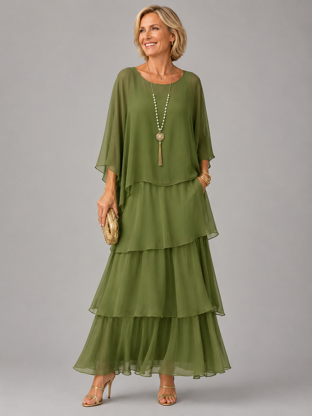Selene | Elegant Layered Maxi Dress
