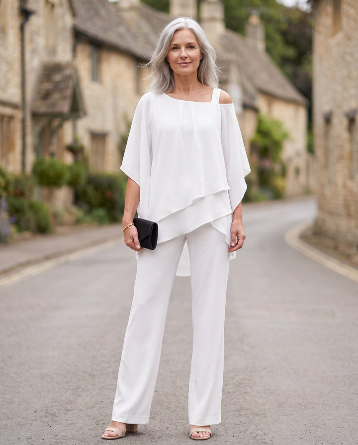 Natalia | Elegant Layered Trouser Set