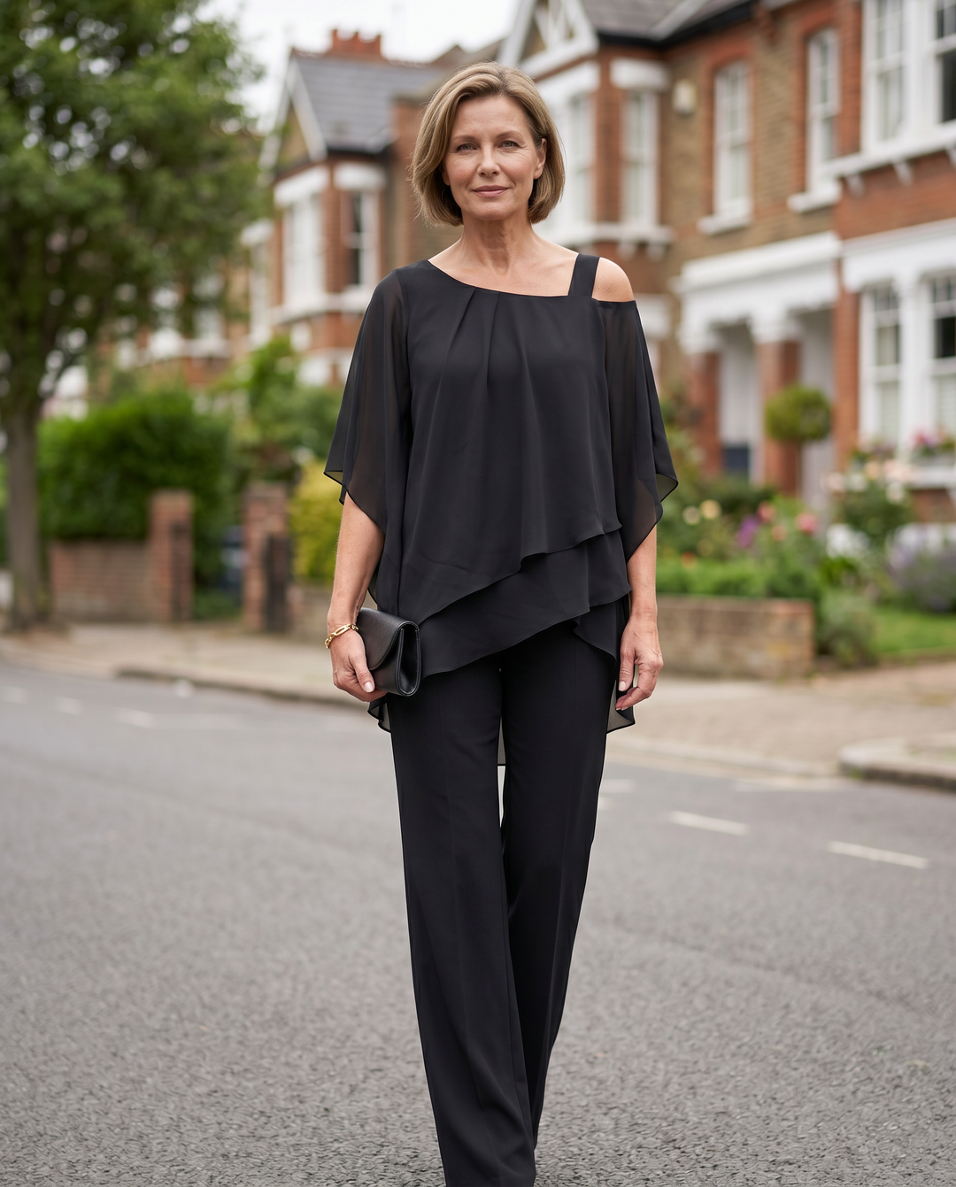 Natalia | Elegant Layered Trouser Set