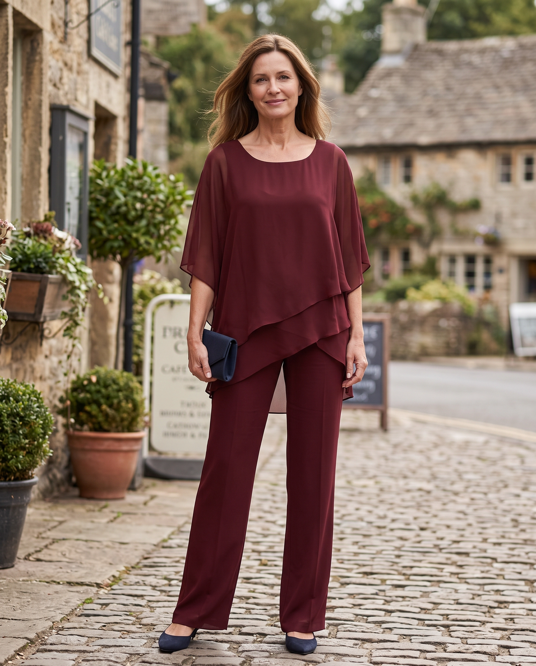 Natalia | Elegant Layered Trouser Set
