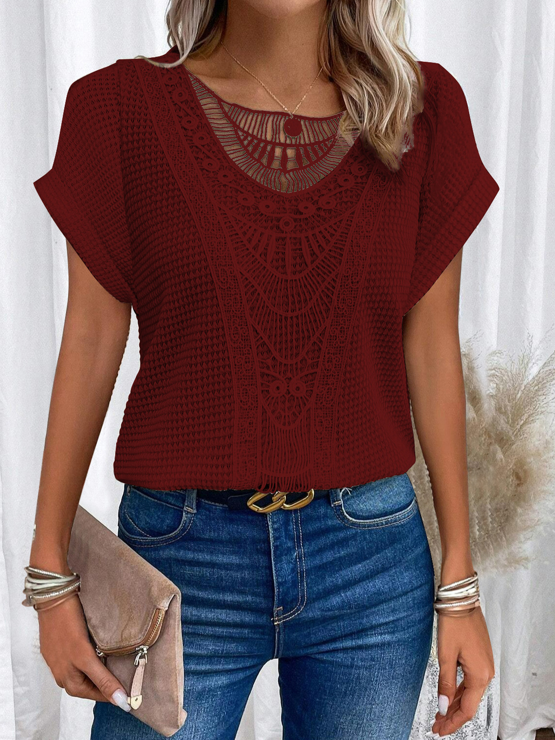 Amelia | Elegant Lace Blouse